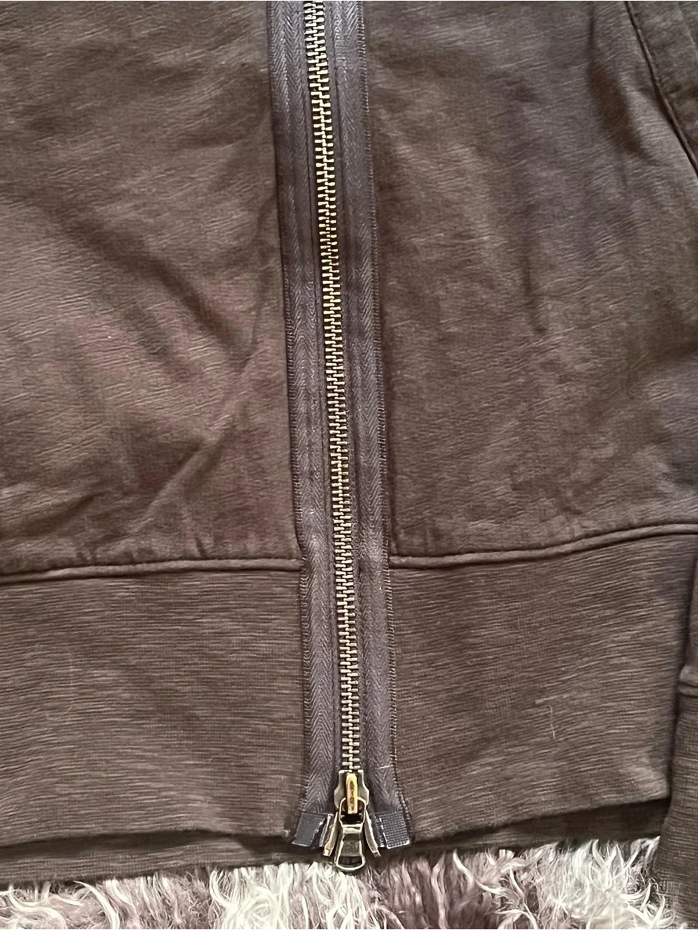 John Varvatos Men's Deep Army Green Zip-Up Hoodie
